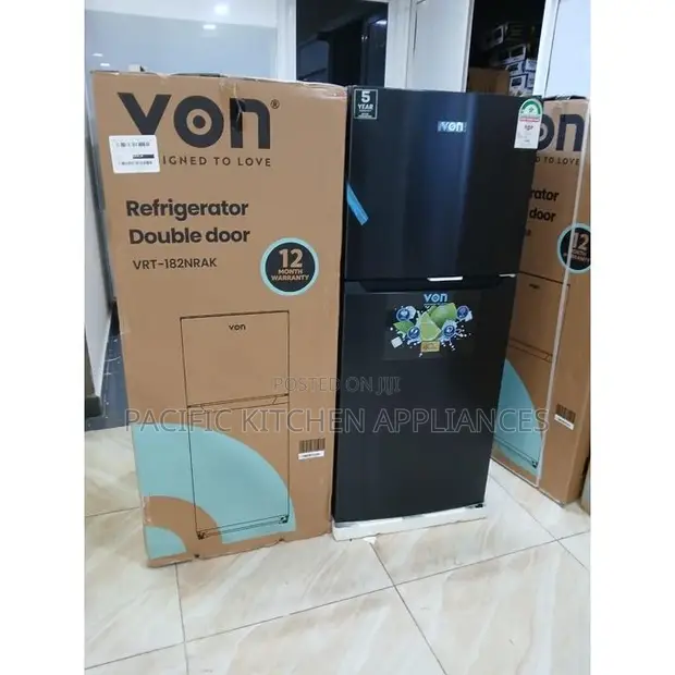 Von 182 Litres No Frost Fridge TMF-182NRAK, Dark Inox - 1