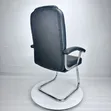 Executive Visitor Chair - Black Leather - 2