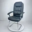 Executive Visitor Chair - Black Leather - 3