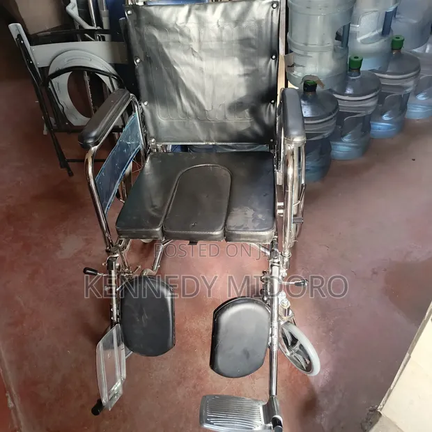 Commode Wheelchair with Portable Walking & Toilet Support - 1