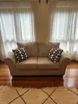 Ashley Furniture Sofa Set - 3, 2, & 1 Seater with Ottoman - 1