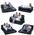 Bestway Multi-Max 5-in-1 Inflatable Sofa Bed - Black - 1