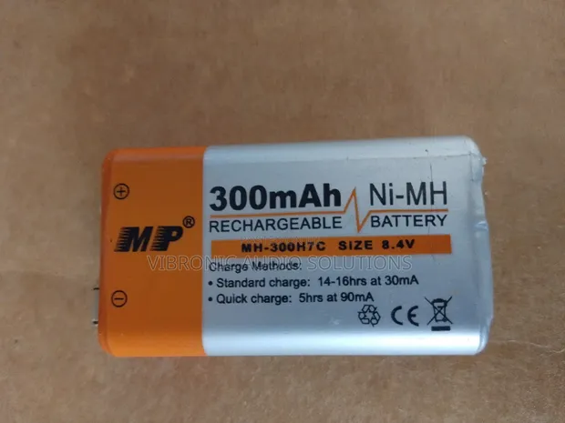 Rechargeable 9V NiMH Batteries (Low Discharge) - 1