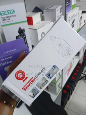 Smart Bulb CCTV Camera Dual Lens WiFi Usalama