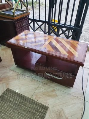 Mahogany TV Stand with Drawer