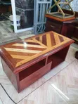 Mahogany TV Stand with Drawer - 2
