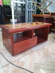Mahogany TV Stand with Drawer - 5