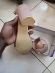 Victorious Sandals Nzuri za Pink za Block Heel (Mpya Kabisa) - 4