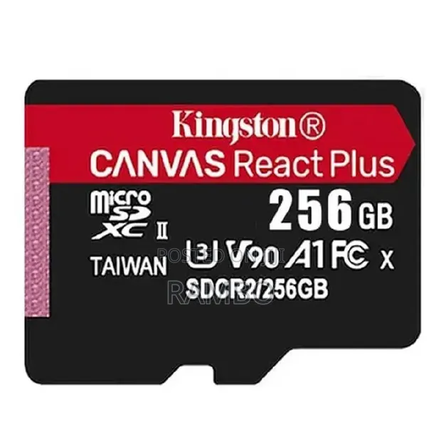 Kingston Canvas React Plus 256GB microSD Card UHS-II V90 - 1