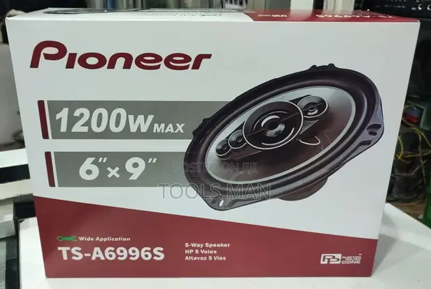 Pioneer 1200W 6x9 5-Way Car Speakers TS-A6996S Pair - 1