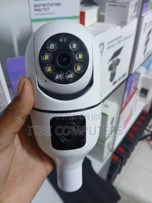 Smart Bulb Dual Lens WiFi CCTV Camera
