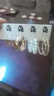 Small Stud Earrings - 5 Pairs - 1