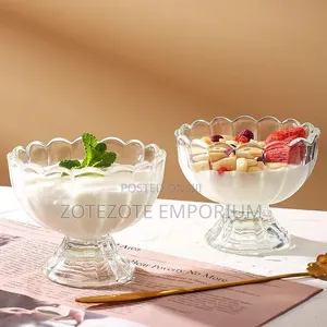 Kikombe cha Ice Cream/Dessert cha Kioo Chenye Umaridadi (150ml)