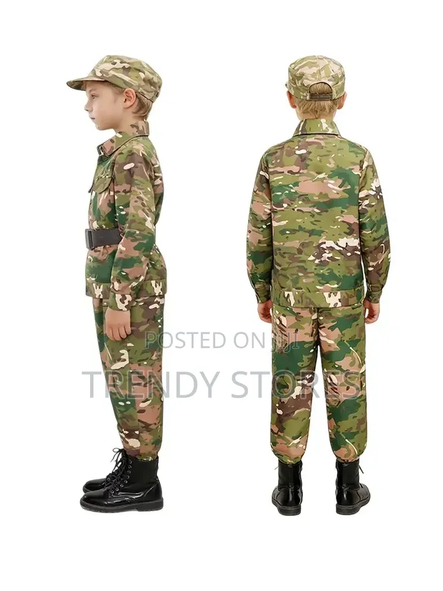 Kids Army Soldier Costume Set - 1