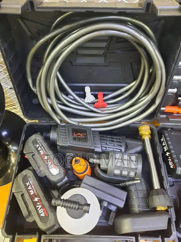 48V Cordless Portable High-Pressure Car Washer Kit - 1