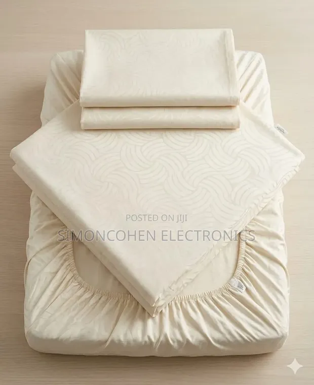 Luxury Cotton Striped Bedsheets (7x8) - 1