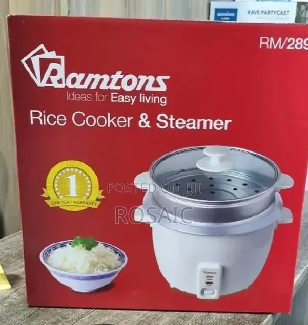 Ramtons RM/289 Rice Cooker and Steamer (1 Year Warranty) - 1