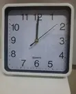 Square Wall Clock - White Dial, Silent Quartz - 1