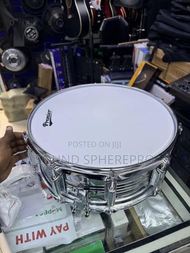 Premier 10 Lug Metallic Snare Drum - 1