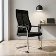 Highback Cantilever Visitor Seat - Black - 1