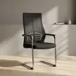 Highback Cantilever Visitor Seat - Black - 3