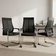 Highback Cantilever Visitor Seat - Black - 4