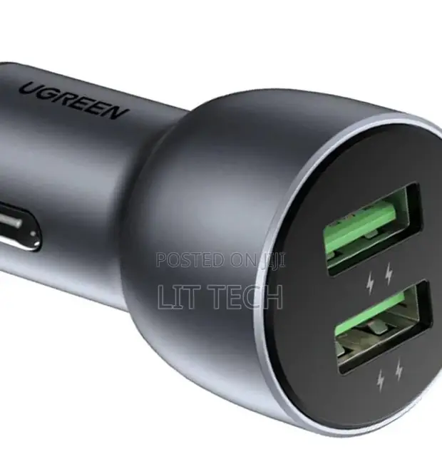 UGREEN 2-Port Fast Car Charger - CD213 - 1