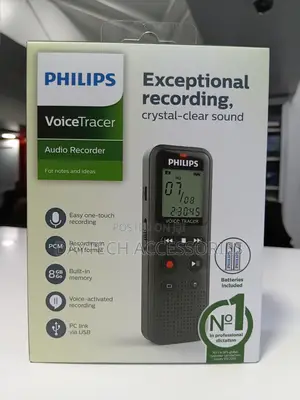 Philips DVT1160 VoiceTracer Rekoda Sauti - Nyeusi