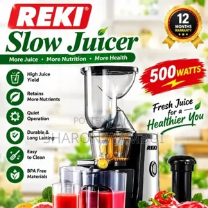 Reki 500W Slow Juicer Mashine Mpya