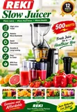 Reki 500W Slow Juicer Mashine Mpya - 2