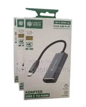 Light Wave Type-C to HDMI Adapter (Inaunga Mkono 4K)