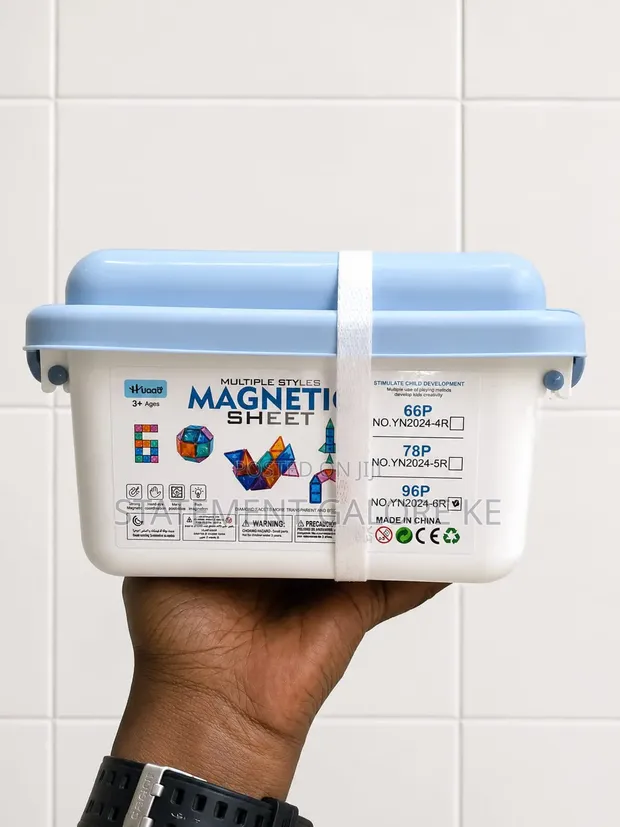 BabySmart Magnetic Tiles Set - Vipande 96 - 1