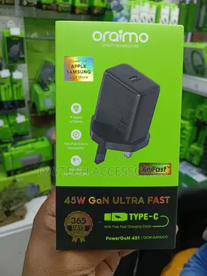 Oraimo PowerGaN 451 (45W) Kichwa cha Kucharge Haraka Sana