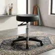 Adjustable Round Portable Leather Bar Stool - 1