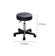 Adjustable Round Portable Leather Bar Stool - 2