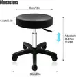 Adjustable Round Portable Leather Bar Stool - 4