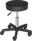 Adjustable Round Portable Leather Bar Stool - 5