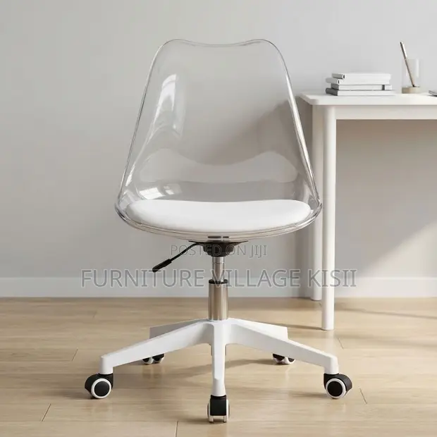 Swivel Acrylic Padded Chair - 1
