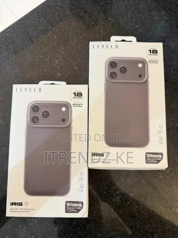 Kava Nyeusi ya Levelo Iris ya Magnetic kwa iPhone 17 Pro Max - 1