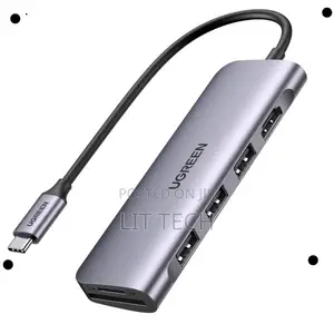 UGREEN USB-C Hub Multiport Adapter (4K@60Hz) RJ45/PD/USB 3.2 - CM512