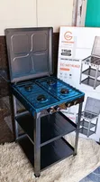 Eurochef Cooker ya Gesi ya 4-Burner na Shelves - 1