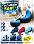 Brand New Comfortable Inflatable Seat with Foot Rest - 2