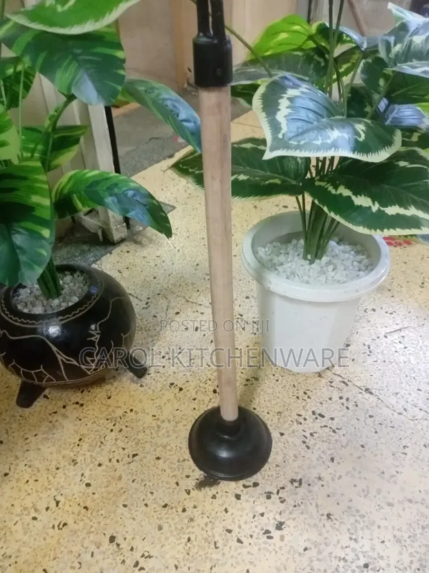 Wooden Toilet Plunger - 1
