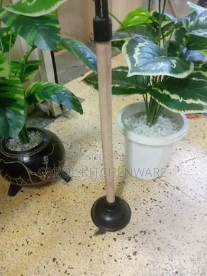 Wooden Toilet Plunger