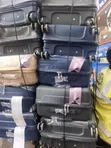 Large Rubber Suitcase with 360° Wheels - 2