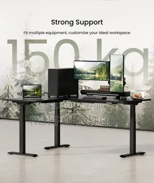 1.4m Premium L-Shaped Electric Standing Desk