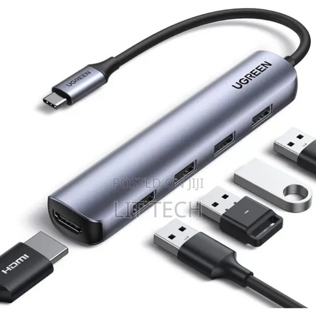 UGREEN 5-in-1 USB-C Hub na 4K HDMI - 1