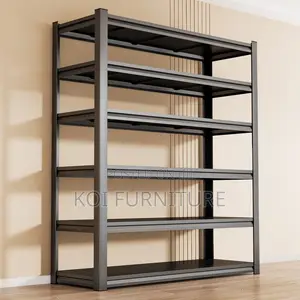 Five Tier Metallic Modern Storage Rack