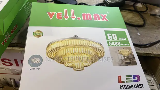 LED Crystal Ceiling Light - 5400 Lumens - 1