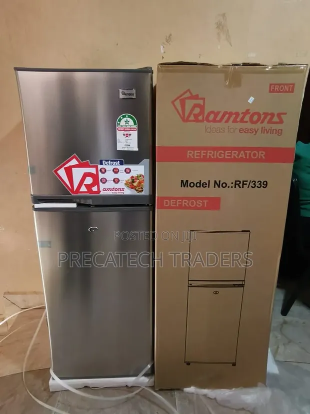 Ramtons RF/339 138L Double Door Fridge - Silver - 1